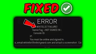 How to Fix Whitelist Failure Warzone Error Call Of Duty  2022  Bytes Media [upl. by Nanji640]