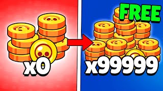 How To Get FREE Coins FAST in Brawl Stars 2024 [upl. by Cowie980]