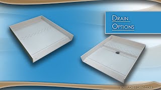 Shower Pan Drain Options  Grifform Innovations [upl. by Eralc]