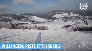 Skigebiet Willingen Kamerafahrt Piste an der Ettelsbergbahn [upl. by Gerty942]