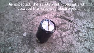 Popping big electrolytic capacitors with Autotransformer [upl. by Ardaed515]