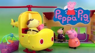 Peppa Pig Hélicoptère de Mme Lapin Miss Rabbits Helicopter Shopkins Saison 3 Jouets [upl. by Nosniv]