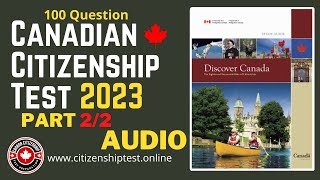 Canadian Citizenship Practice Test 2023  100 Question  Part 12 [upl. by Camilia511]