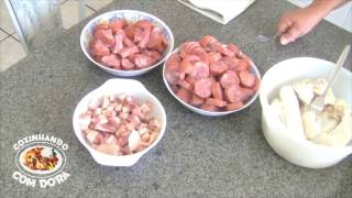 Feijoada Completa Parte 1  Cozinhando com Dora [upl. by Ynatil]