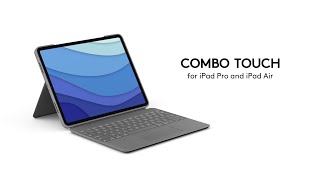 ロジクールCombo Touch iPadキーボードケース（iPad ProおよびiPad Air用）  オックスフォードグレー ja [upl. by Krispin991]