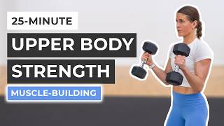 25Minute Dumbbell Arm Workout Strength Training [upl. by Septima]