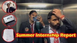 Summer Internship report submission in college  College vlogs  MBA [upl. by Htepsle202]