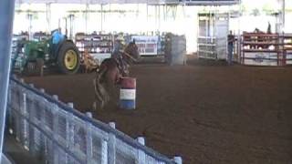 4 yr old barrel racing on his horse [upl. by Ahrat]