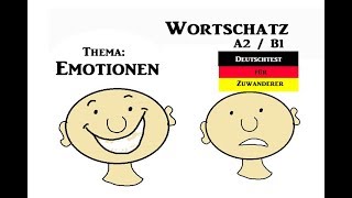 A2B1Prüfung telc Bildbeschreibung Emotionen  Gefühlszustände beschreiben [upl. by Ahsinat]