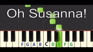 Easy piano tutorial Oh Susanna [upl. by Margo819]