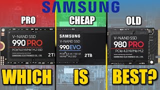 Samsung 990 Pro vs 990 EVO vs 980 Pro SSD Comparison  Which Is Best [upl. by Stefanac]