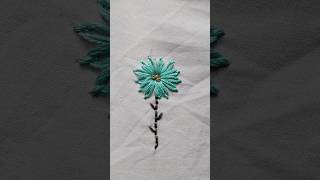 Flower Embroidery Pattern Coneflower TalentedNijhat shortvideo embroiderydesigns viral [upl. by Adigun]