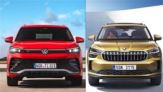 NEW Volkswagen TIGUAN 2024 vs NEW Skoda KODIAQ 2024  INTERIOR comparison [upl. by Aronoff]