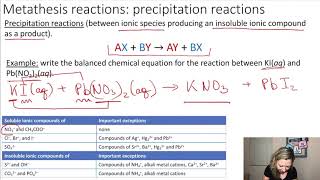 Metathesis Reactions Precipitation Neutralization Gas Formation [upl. by Purcell443]