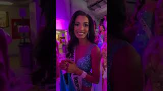 La impresión de Miss República Dominicana tras la preliminar 🇩🇴 MissUniverso MissUniverse Shorts [upl. by Kikelia]