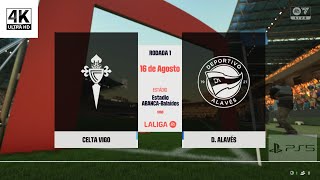 FC 25 Celta de Vigo vsDeportivo Alavés La Liga 20242025 PS5™Realistic ULTRA Graphics 4K 60FPS [upl. by Eladnek]