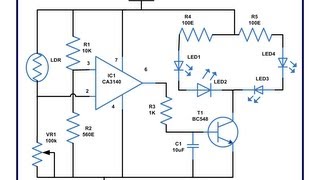 Lamp Using CA3140 IC [upl. by Ahsitaf]