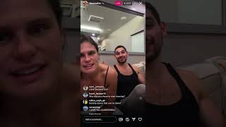 Ilona Maher and Alan Bersten Instagram Live October 21 2024 [upl. by Dnaltiac]