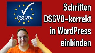 Schriften in WordPress DSGVO korrekt einbinden Google Font [upl. by Eadmund]