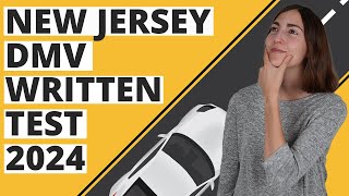 New Jersey DMV Written Test 2024 60 Questions with Explained Answers [upl. by Adnirual801]