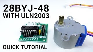 28BYJ48 stepper motor and ULN2003 Arduino Quick tutorial for beginners [upl. by Atsirhcal]