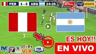 Perú vs Argentina en vivo donde ver a que hora juega Peru vs Argentina Preolímpico Sub 23 2024 [upl. by Seigler503]