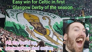 Celtic ease to victory v Rangers All the atmosphere and action [upl. by Inaffets]