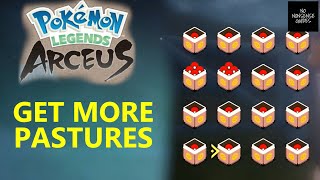 How to Get More Pastures amp Boxes in Pokemon Arceus  31 PASTURES [upl. by Orvas154]