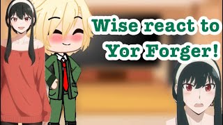 Wise react to Yor Forger  Loid x Yor [upl. by Soma]