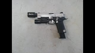 Airsoft WE PVIRUS Sig Sauer P226 GBB Pistol [upl. by Revilo]