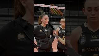 zehra gunes interview beautiful volleyball zehragunesoffical [upl. by Dralliw]