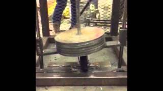 Polyo vs Phenolic Wheel Test Impact Plastics 012815 [upl. by Jobey]