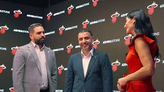 Armina Stone Announces MultiYear Partnership with the Miami HEAT [upl. by Helbon]