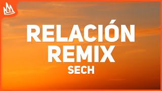 Sech  Relación Remix Letra ft J Balvin Farruko ROSALÍA [upl. by Dew]