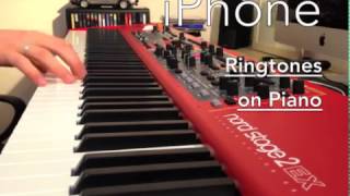 Apple iPhone  iOS  Ringtones  BEST OF  on Piano  Original Sounds  NORD Stage 2 EX88 [upl. by Remmus]