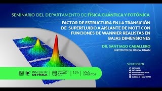 Factor de estructura en la transición de superfluido a aislante de Mott [upl. by Eniarral]