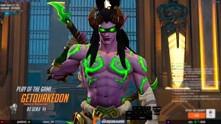 GETQUAKEDON  POTG  GENJI GAMEPLAY  OVERWATCH 2 SEASON 12 [upl. by Ulane688]