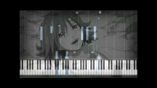 Fairy Tail Sad Theme Piano Synthesia [upl. by Eadrahs]