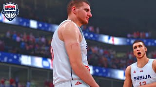 NBA 2K24 Ultra Modded Olympics  SERBIA vs USA Exhibition Full Game Highlights [upl. by Harald]