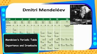 Chemistry  Mendeleev’s Periodic Table  Periodic Classification of Elements  Part 4  English [upl. by Skillern]