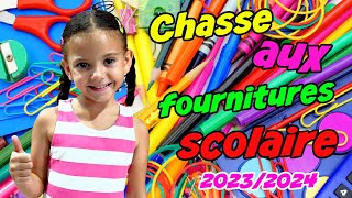 KAMILIA  CHASSE aux FOURNITURES SCOLAIRES 2023 2024 au CP [upl. by Rhee498]