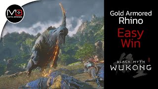 Easy Win quotGold Armored Rhinoquot Black Myth Wukong [upl. by Stanfield]