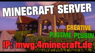 Minecraft Spigot Server  PLOTME Plugin  Creative 1112 [upl. by Kitchen]