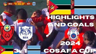 Mozambique vs Botswana 31  Highlights and Goals  3nd Round  Group A  COSAFA Cup 2024 [upl. by Assilak120]