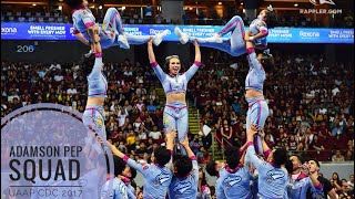 ADAMSON PEP SQUAD  UAAP Cheerdance Competition 2017 CLEAR MUSIC [upl. by Nessy154]