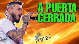 😎 A PUERTA CERRADA 🟢 Ulises Bueno 🎤 MAS KARAOKE cuarteto [upl. by Eiramllij]