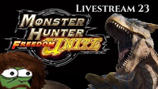 Vespoid Queen is a pile of sht  Monster Hunter Freedom Unite  Livestream 23 [upl. by Brandice300]