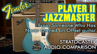 Fender Player II Jazzmaster review From Someone Who Has Never Owned An quotOffsetquot Guitar [upl. by Daniele287]