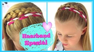 Haarband Spezial✿Teil 2geflochtenes Haarband ✿Flechtfrisur Mavie Noelle Family [upl. by Ligetti]