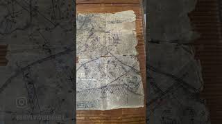 Amazing artefact  original WW2 German handdrawn minefield map of Northern France area history [upl. by Nevad]